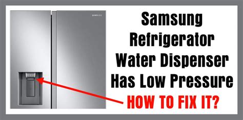 lg refrigerator low water pressure|How To Check Water Pressure for a Refrigerator